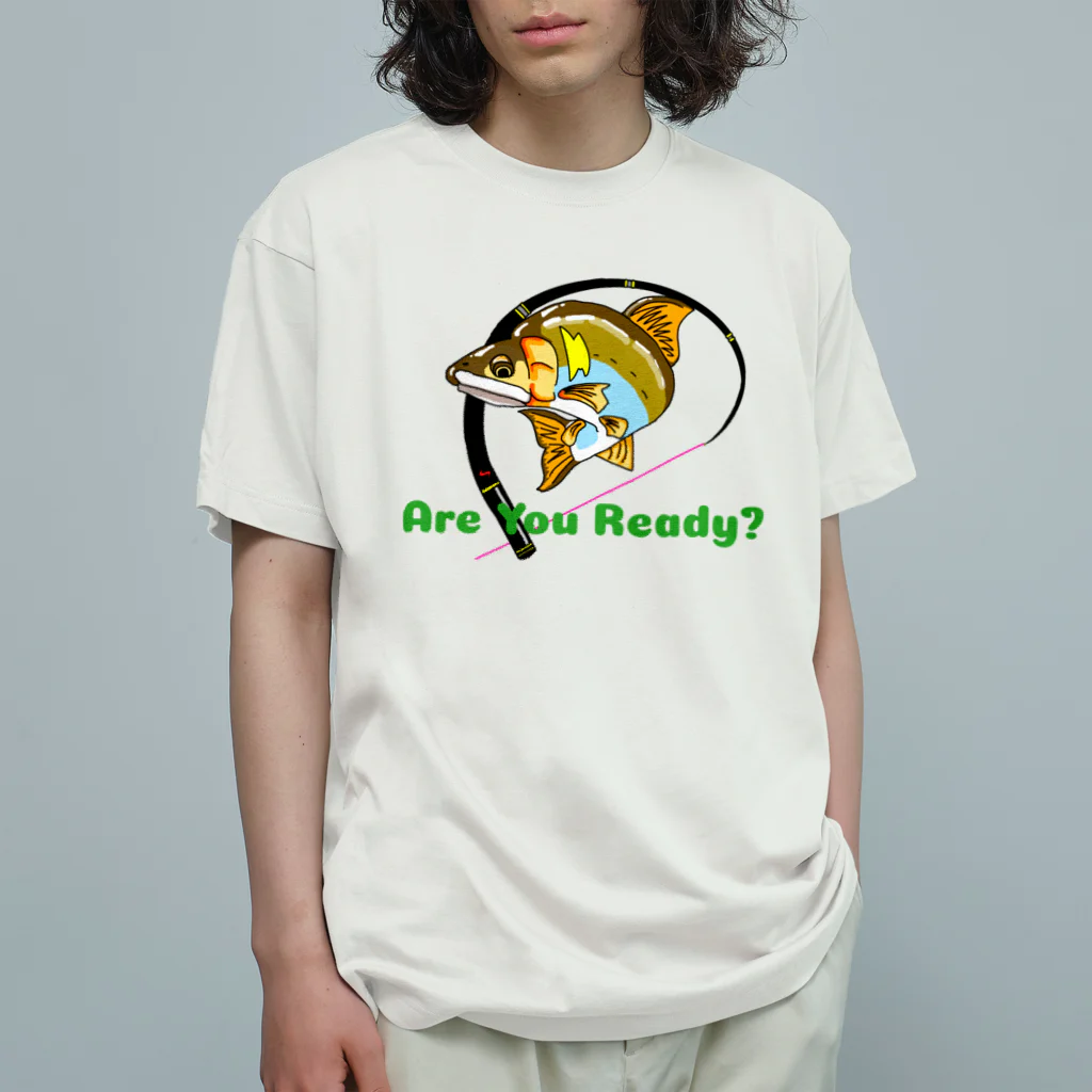 すぎん家の鮎(Are You) Ready? オーガニックコットンTシャツ