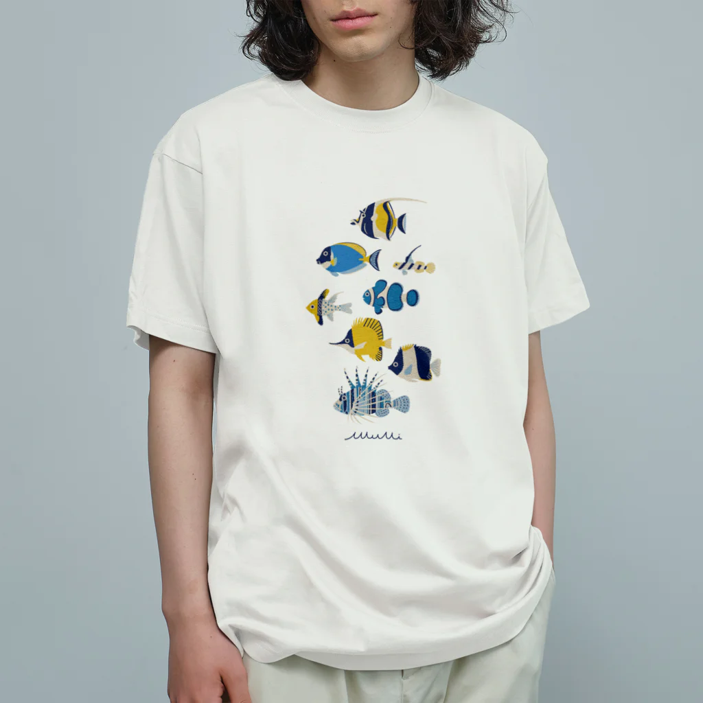 Astrio SUZURI店のお魚いろいろ 縦2 Organic Cotton T-Shirt