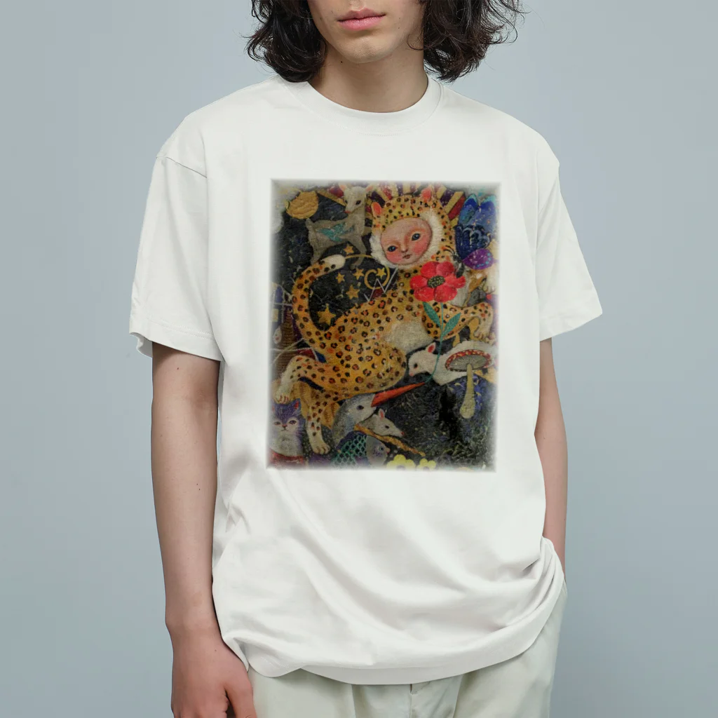 ヤマネコ。の部屋のlucky cat オーガニックコットンTシャツ