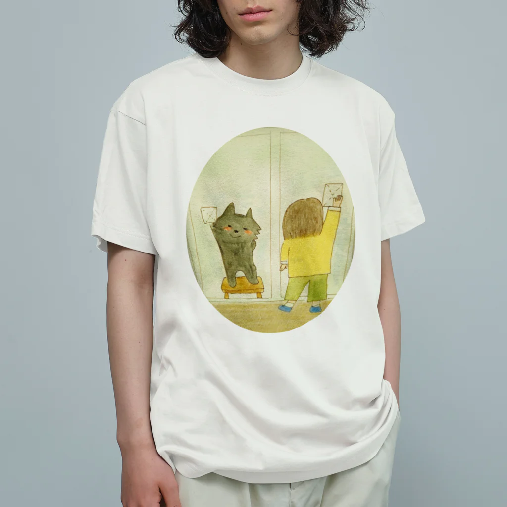 ちゃちゃのNever ending window cleaning with Chacha　ポメラニアン Organic Cotton T-Shirt