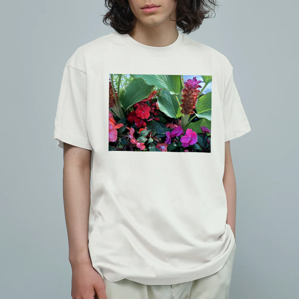 ズンドコベロンチョの紅い花 Organic Cotton T-Shirt