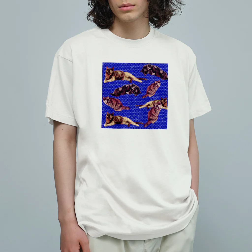 水彩屋のサビ猫で虎柄 Organic Cotton T-Shirt