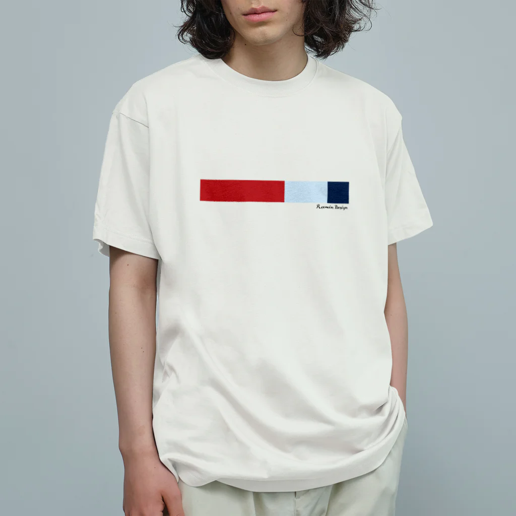 ReeminDesignのborder-RLD オーガニックコットンTシャツ