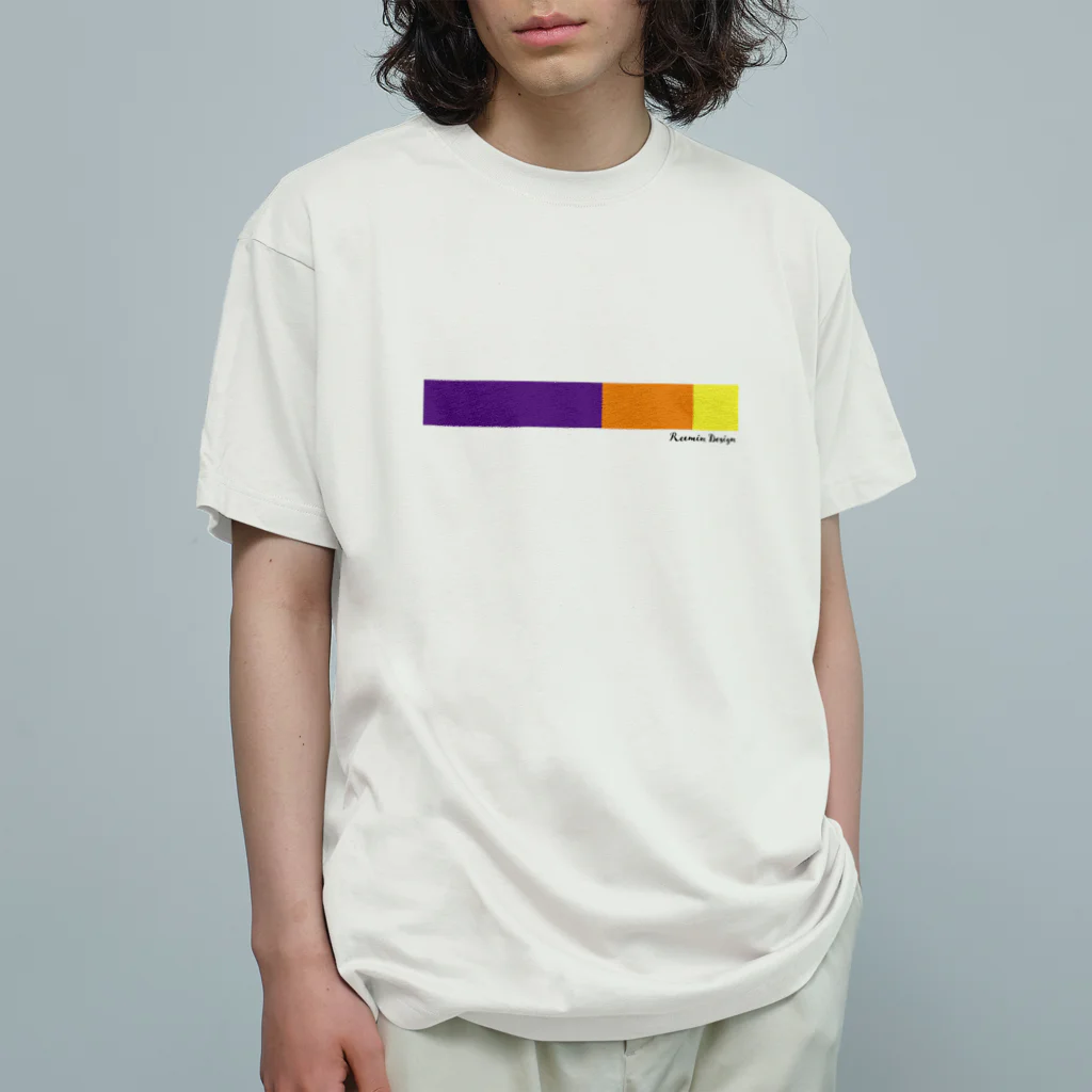 ReeminDesignのborder-POY オーガニックコットンTシャツ