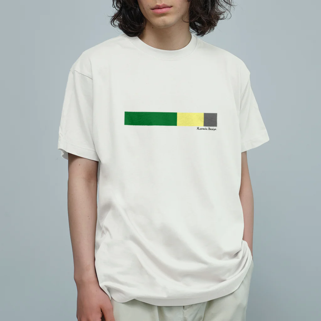 ReeminDesignのborder-GLG オーガニックコットンTシャツ