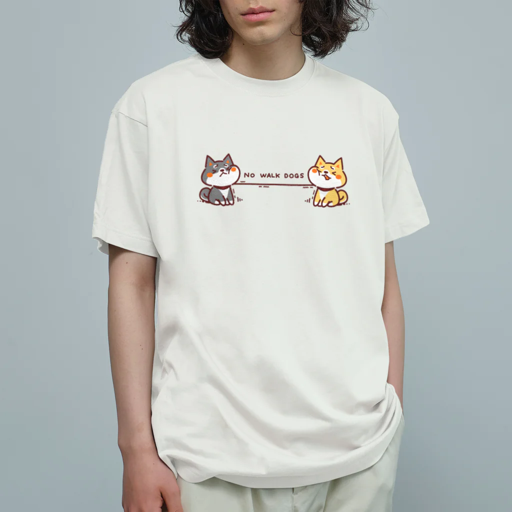 つくし日和のNO WALK DOGS オーガニックコットンTシャツ