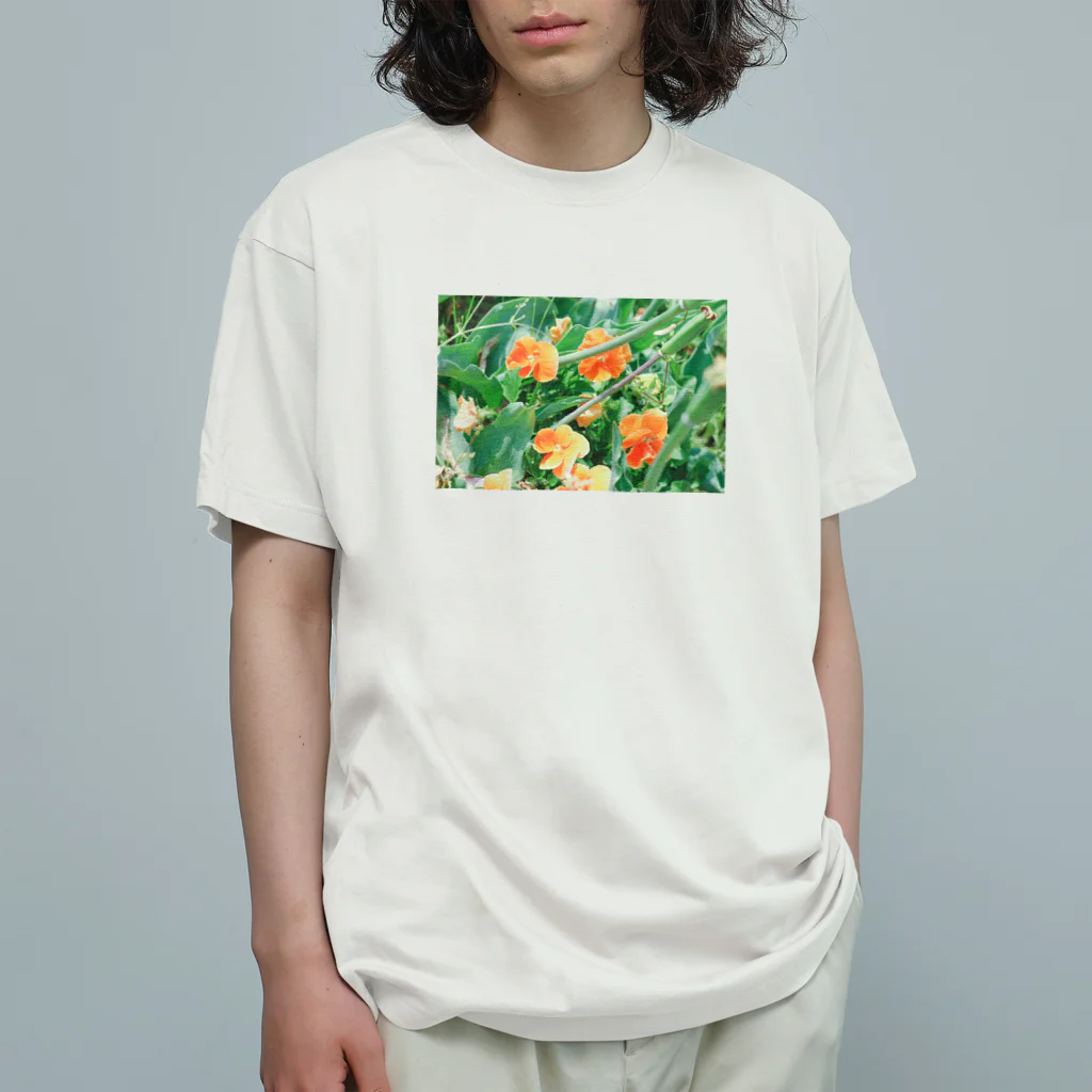 かわしろショップのオレンジの花 オーガニックコットンTシャツ