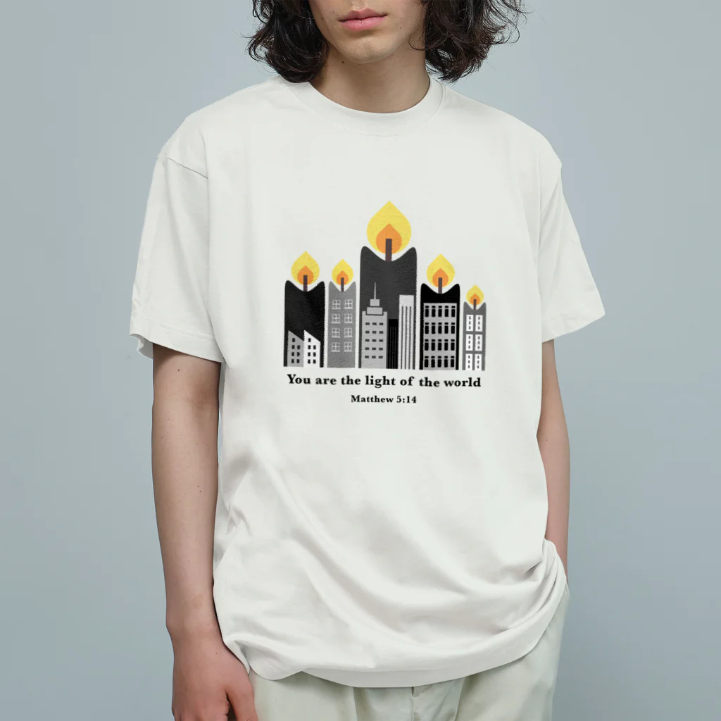 KototoSの"You are the light of the world"  オーガニックコットンTシャツ