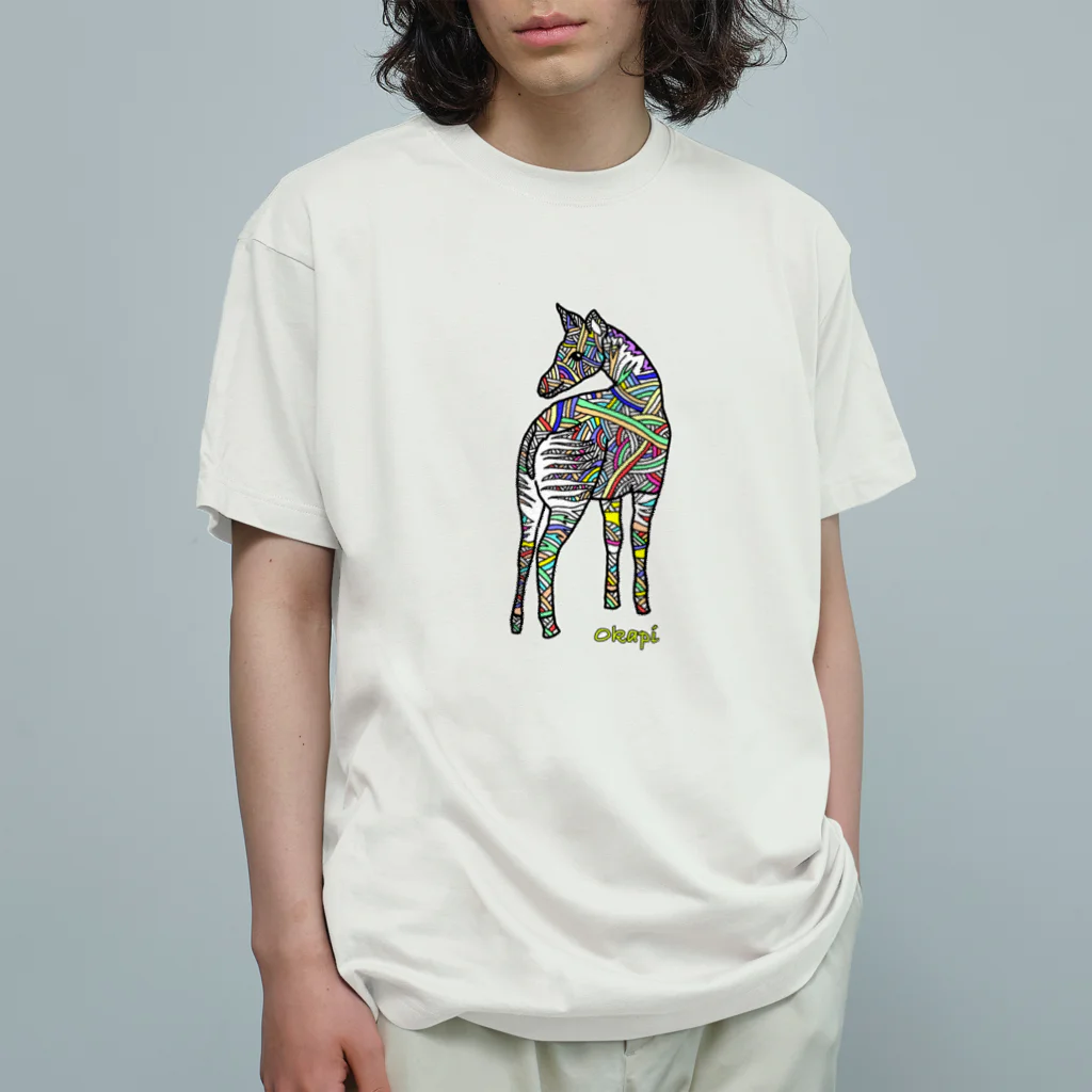 peacefulのオカピ(数量限定) オーガニックコットンTシャツ