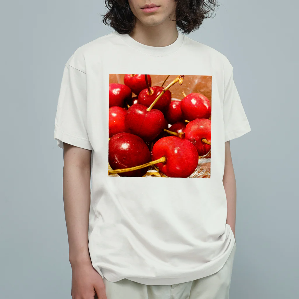 うさぎ少年アンソニーのアメリカンチェリー オーガニックコットンTシャツ