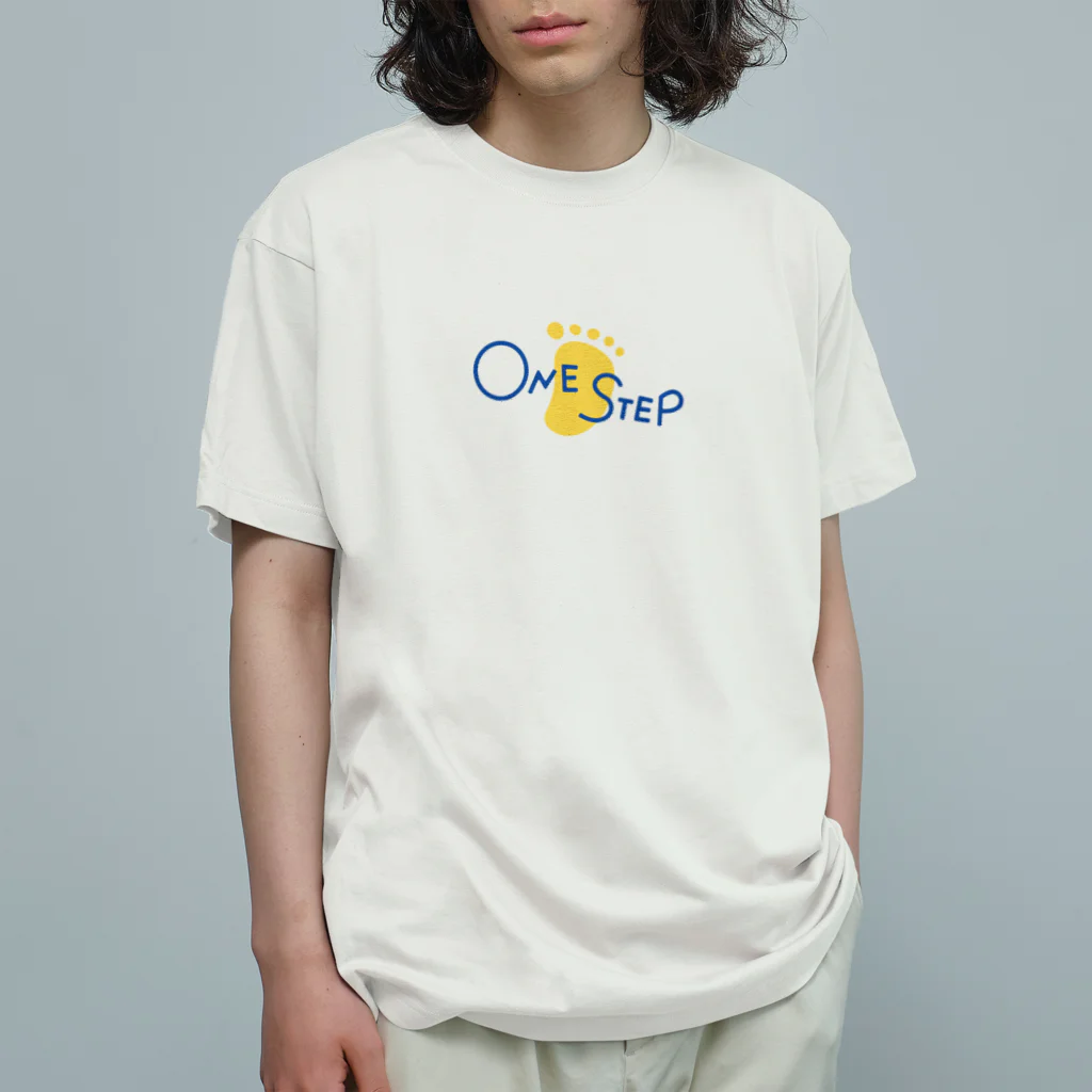 RiHiMaruのワンステップ♪　 青 Organic Cotton T-Shirt