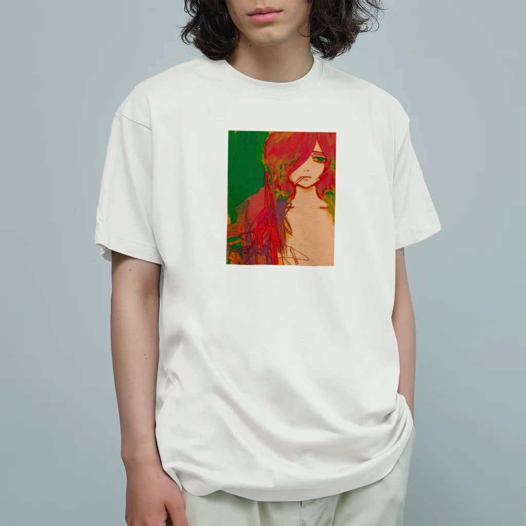 爆裂ノアのお店の片目くん Organic Cotton T-Shirt