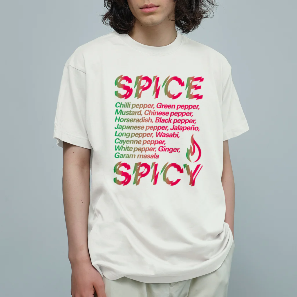 LONESOME TYPE ススのSPICE SPICY（Chili） オーガニックコットンTシャツ