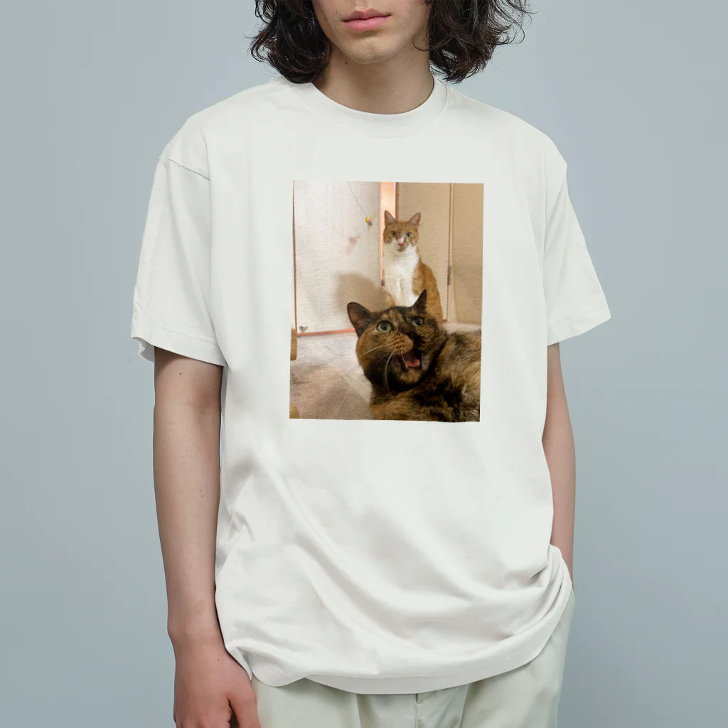 愛猫のグッズが欲しいのバレンシアガよりうちの猫では？ オーガニックコットンTシャツ