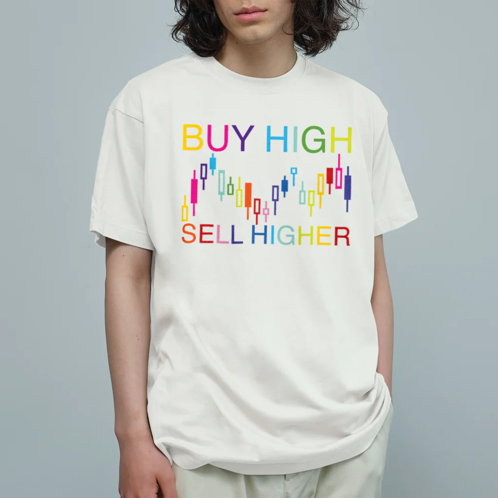 AURA_HYSTERICAのBuy high, sell higher Organic Cotton T-Shirt