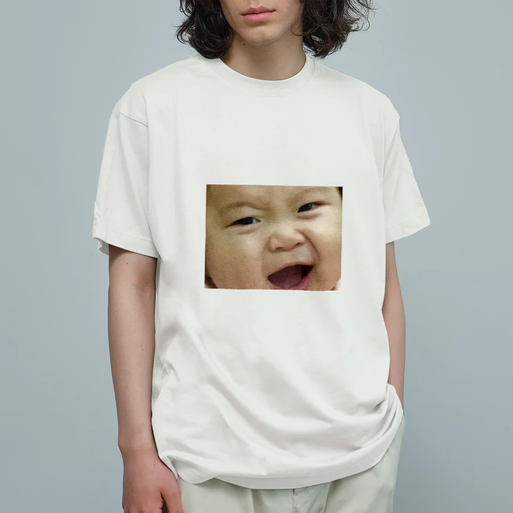 fakesatoshi のファンキーベイベー オーガニックコットンTシャツ