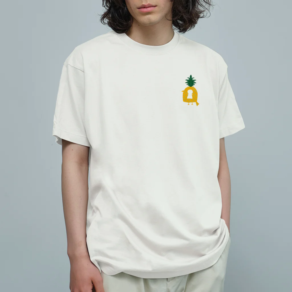 BeArtSuzumaruの古墳　パイナップル オーガニックコットンTシャツ