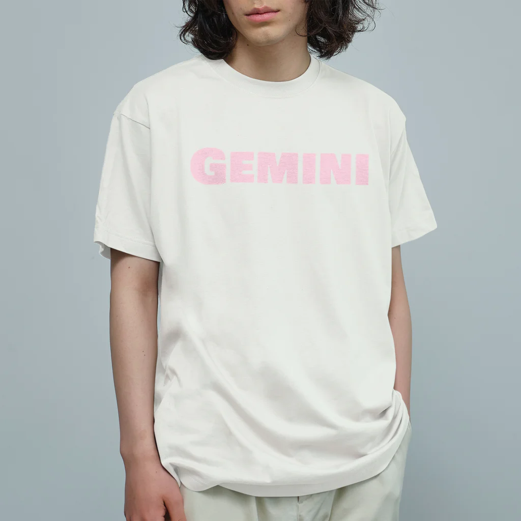 ace of starseedsのGemini 双子座💘ピンク オーガニックコットンTシャツ