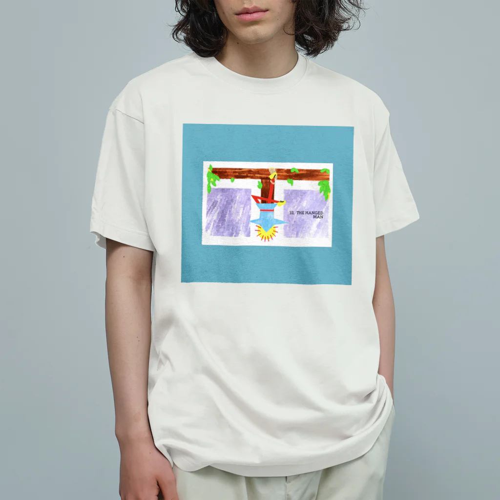 meg＊artの12.THE HANGED MAN オーガニックコットンTシャツ