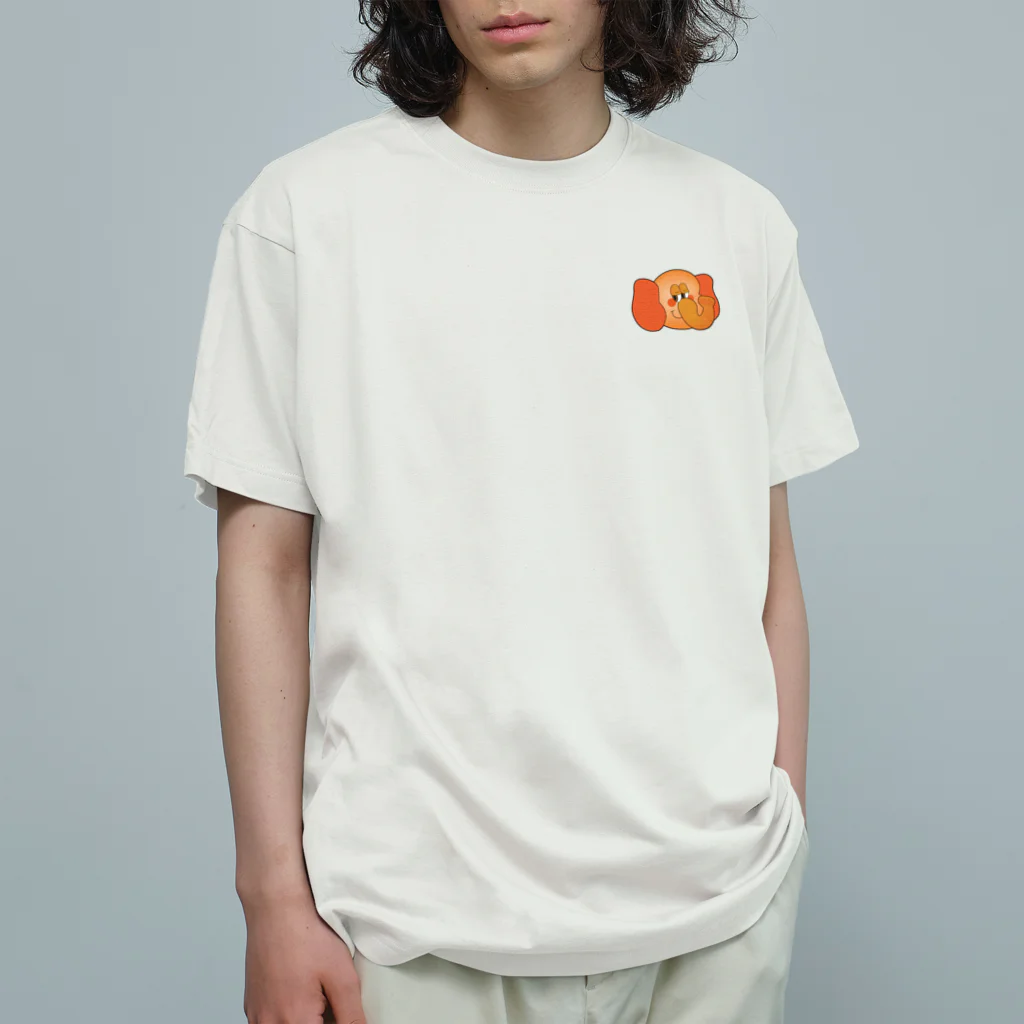 mako aiga＋米粉カフェてぃだの【mako aiga】ドムくん フェイス Organic Cotton T-Shirt