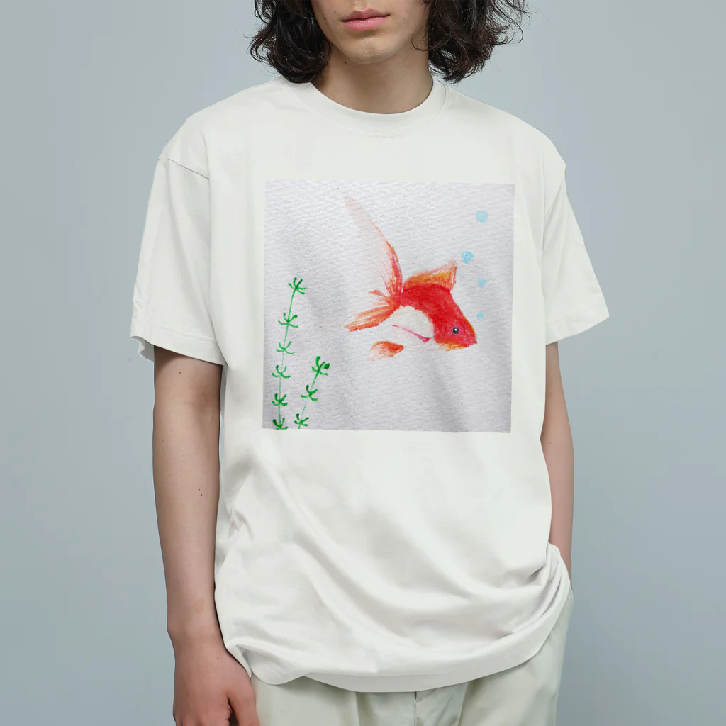 小春日和の夏金魚 オーガニックコットンTシャツ