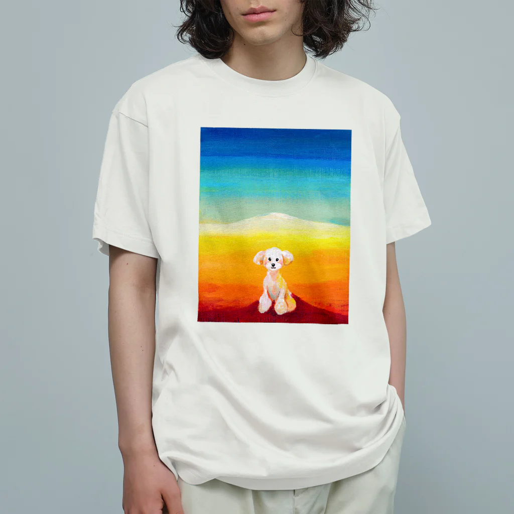 長友心平の風景　プードル オーガニックコットンTシャツ