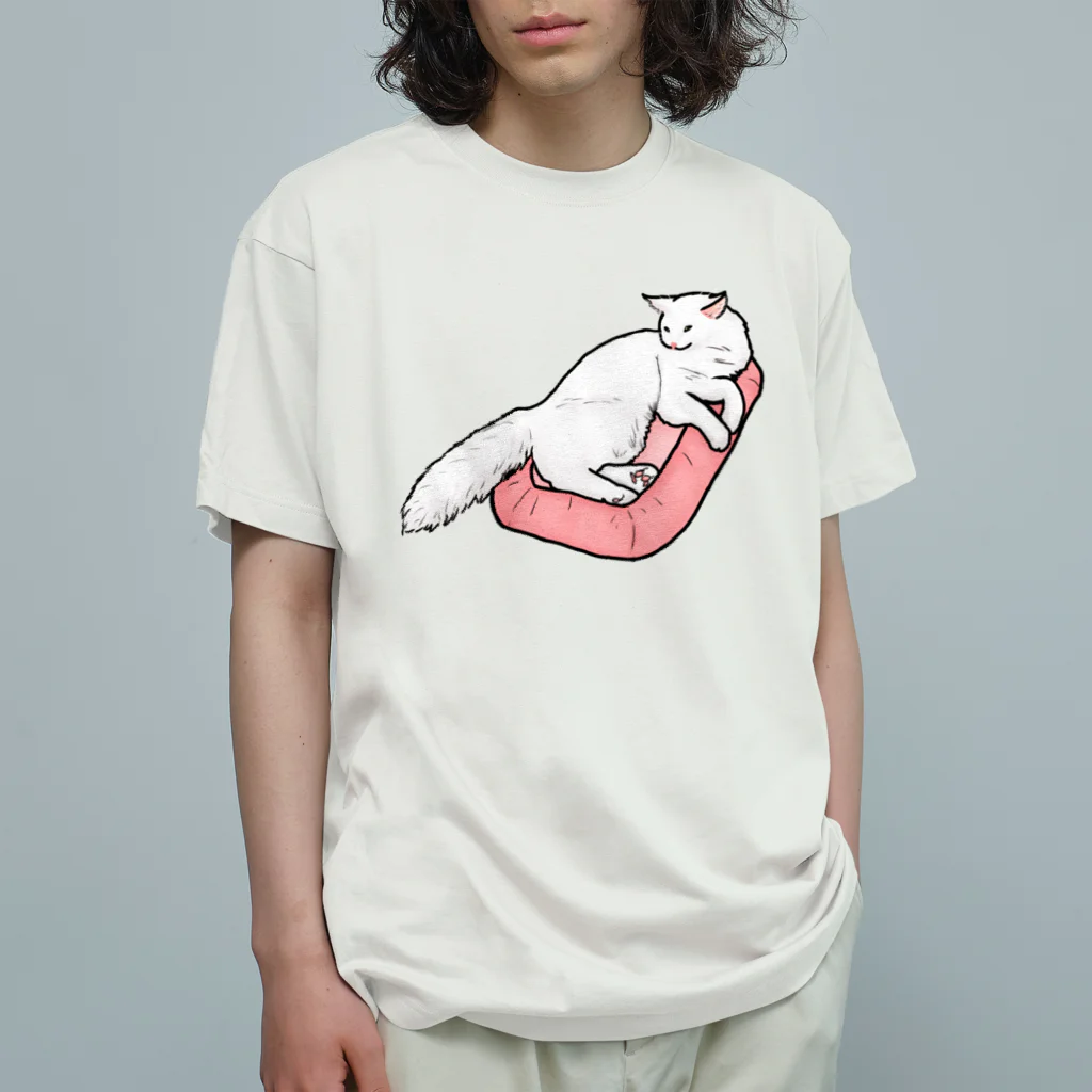 Lily bird（リリーバード）のまったりニャンコ① Organic Cotton T-Shirt