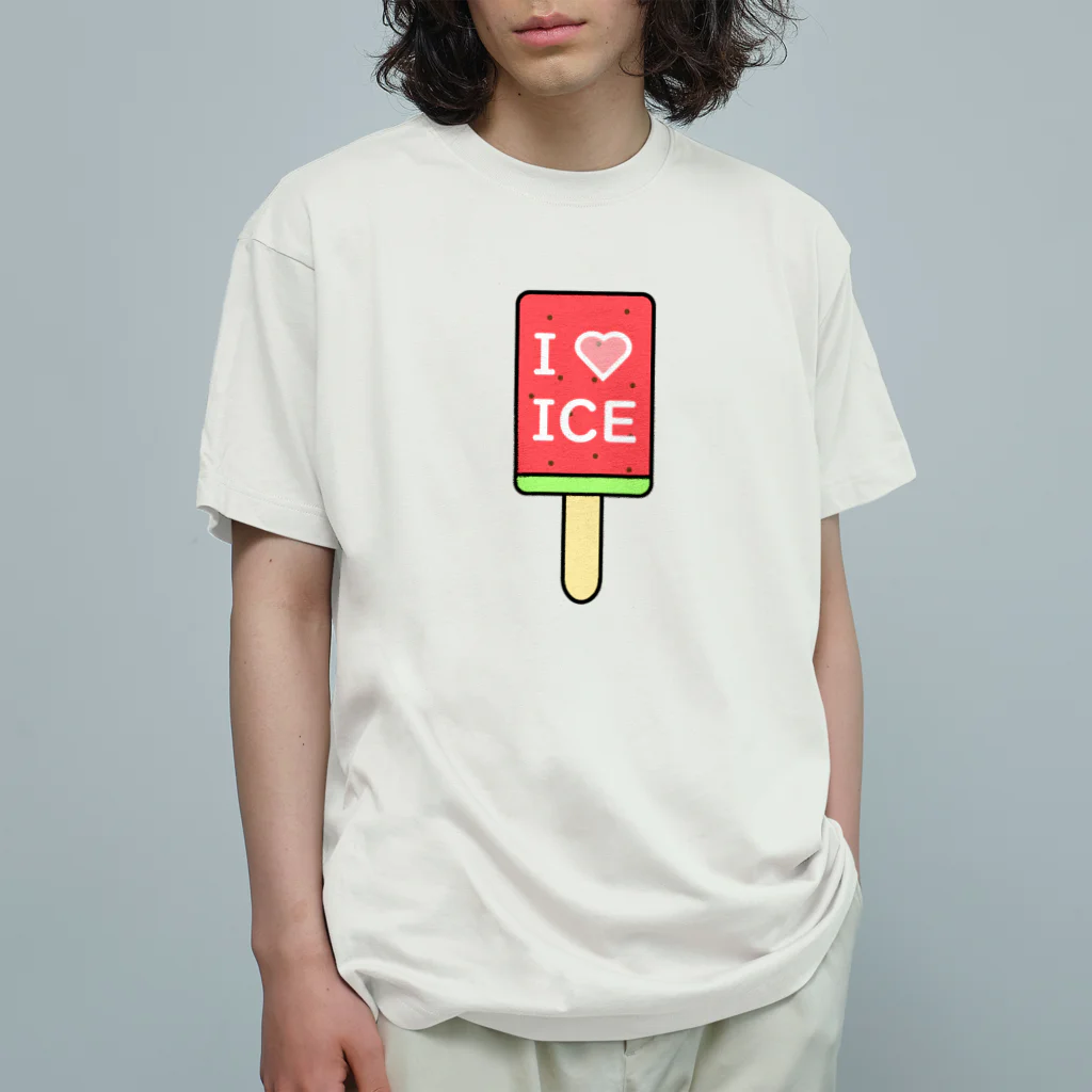 はちよんごのI♡ICE オーガニックコットンTシャツ