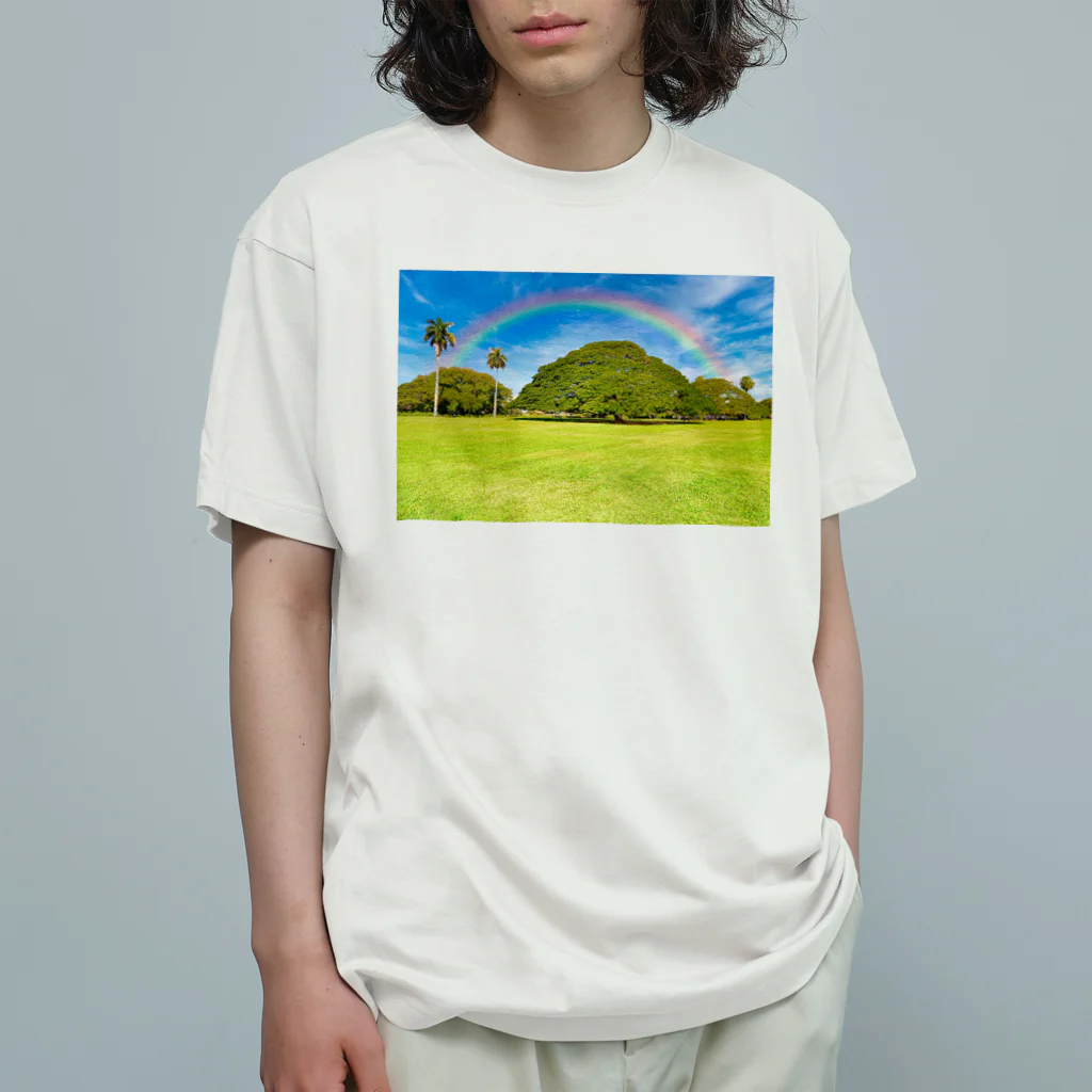 アロハスタイルハワイのハワイ　日立の樹（モンキーポッド） オーガニックコットンTシャツ