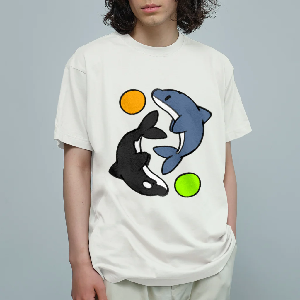 蜜柑小屋suzuri店のしゃちるか！！ Organic Cotton T-Shirt