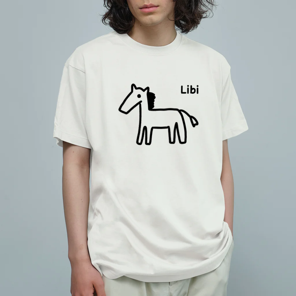 LibiのLibi(うま) オーガニックコットンTシャツ