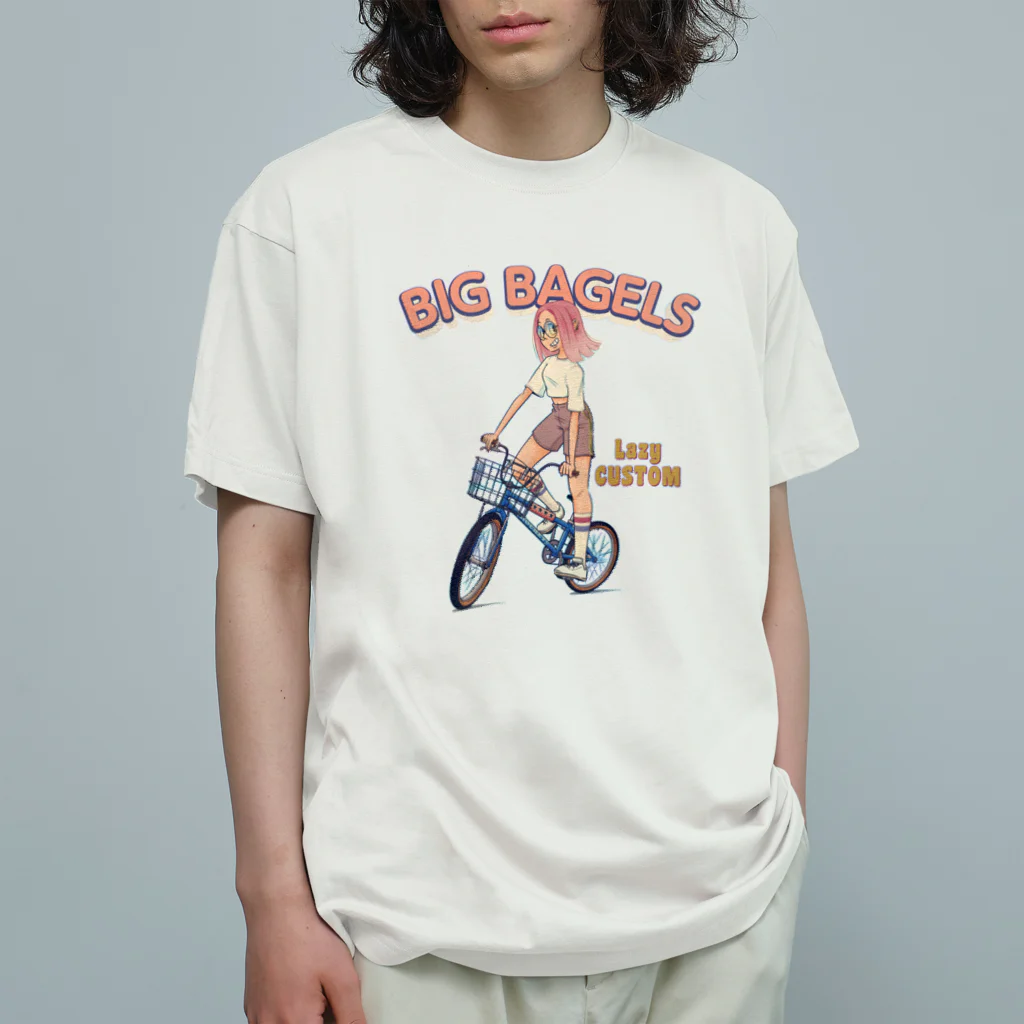 nidan-illustrationの"big bagels" オーガニックコットンTシャツ
