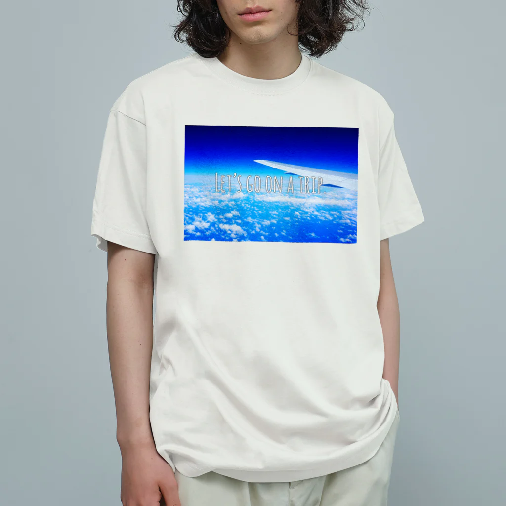 hatomugiのLet’s go on a trip. Organic Cotton T-Shirt