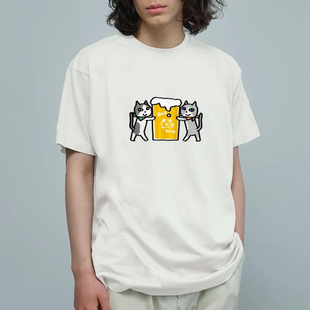 さややん。のお店のご注文のビールです オーガニックコットンTシャツ