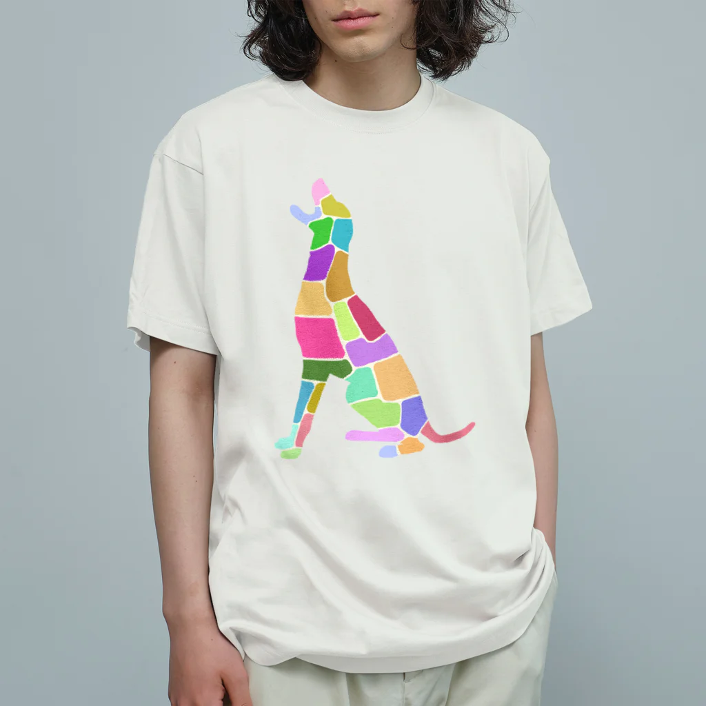 DOG WAVESのコラージュ犬 オーガニックコットンTシャツ