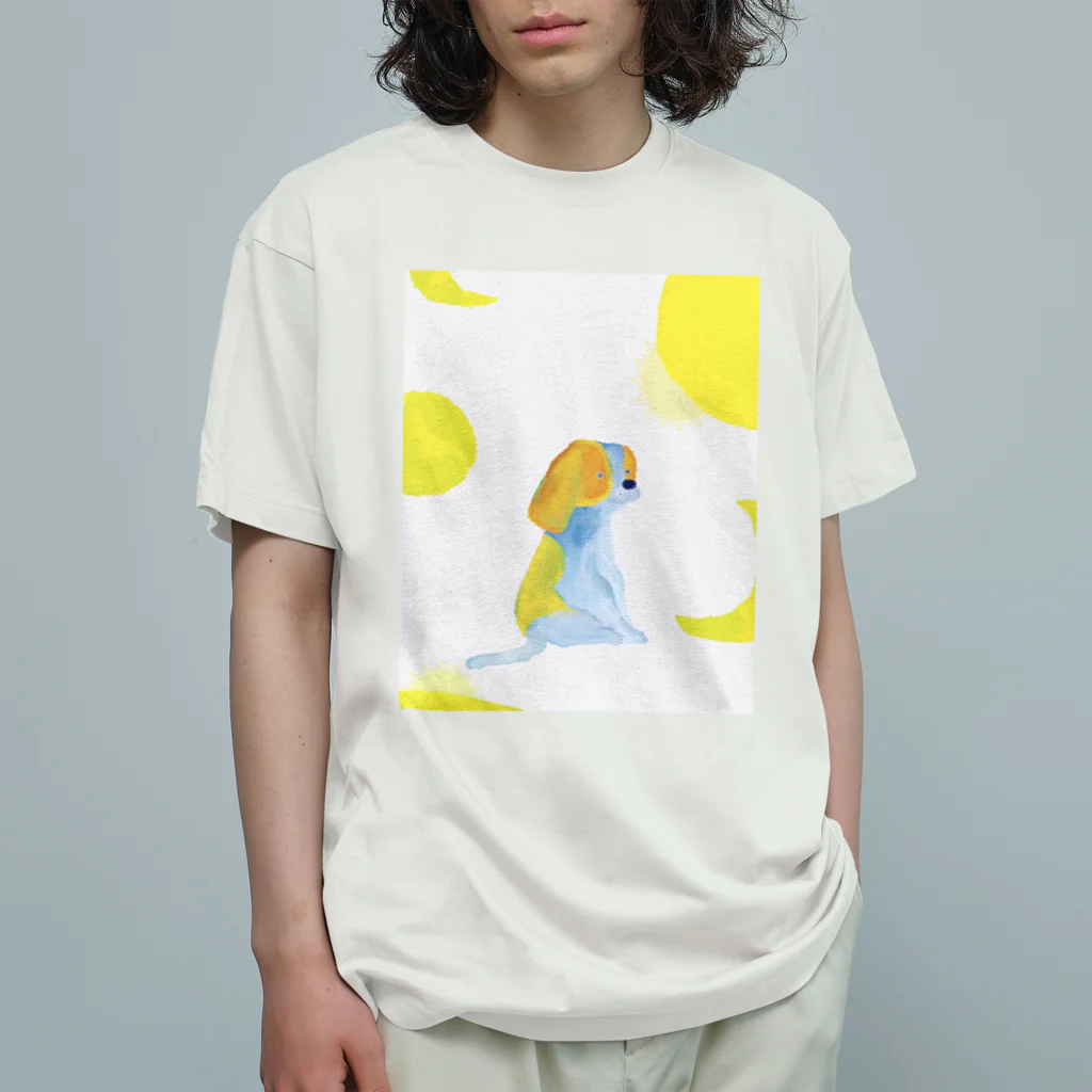 ヤマダサヲリの月と犬 Organic Cotton T-Shirt