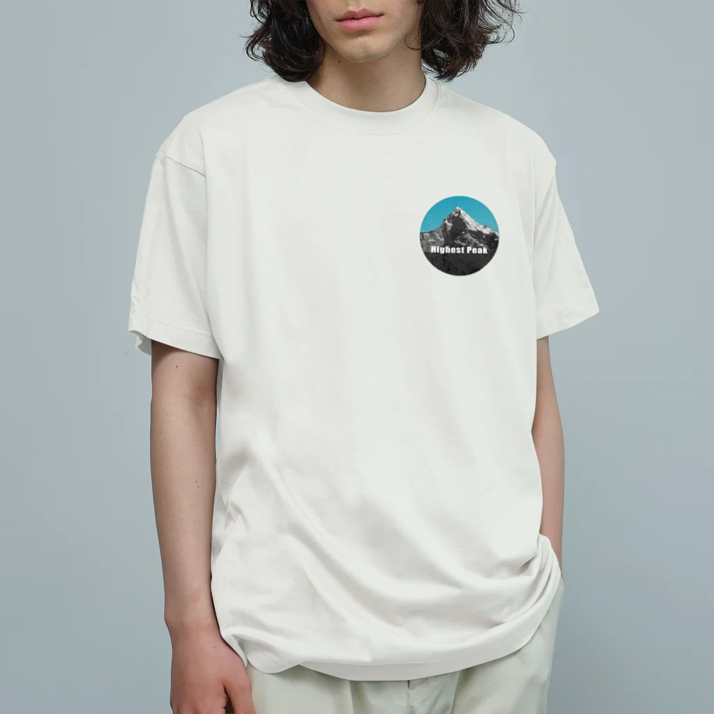 Highest PeakのHighest Peak　ワンポイントT Organic Cotton T-Shirt