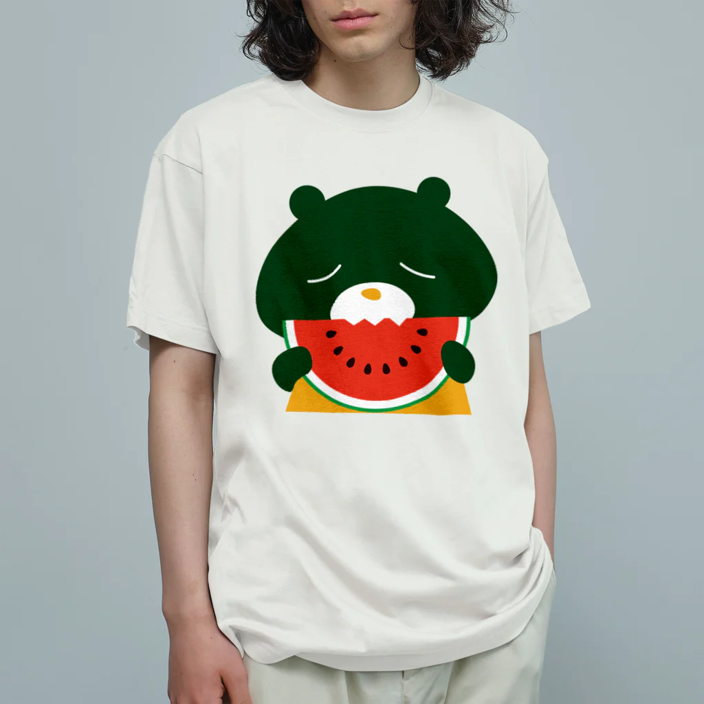 やまんか商店のGOOVAふれんず（アントン／スイカ） オーガニックコットンTシャツ