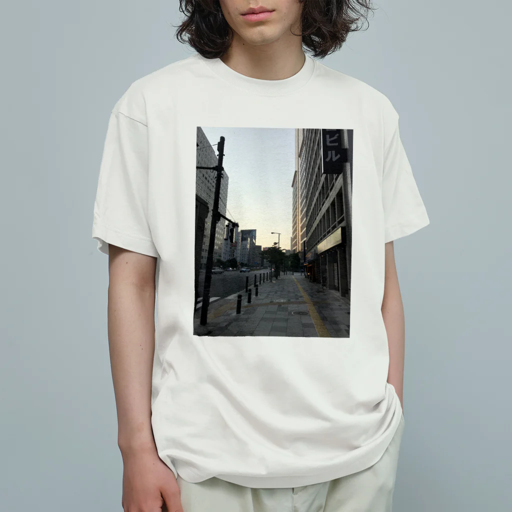 EijiPonの側道 オーガニックコットンTシャツ