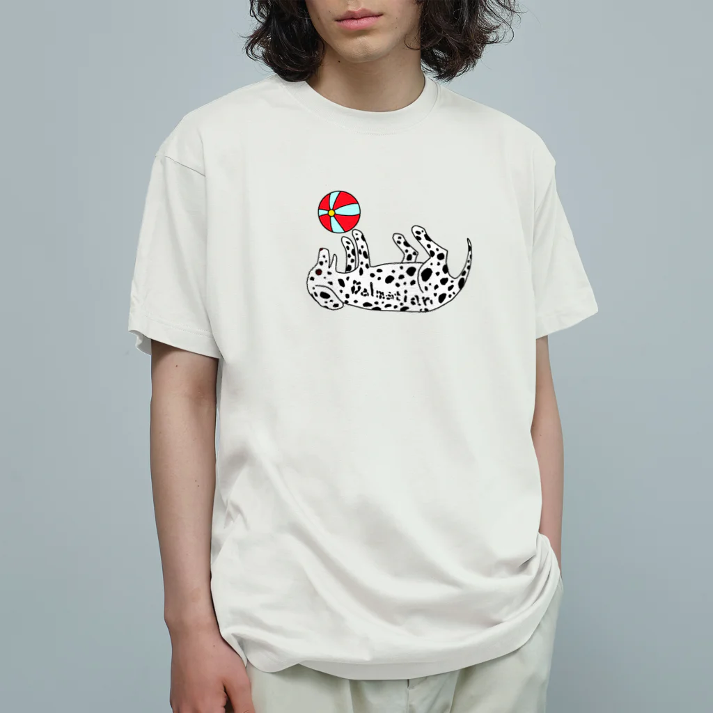 🦦Ran🧵🪡✂️🧶のボール遊びダルメシアン Organic Cotton T-Shirt