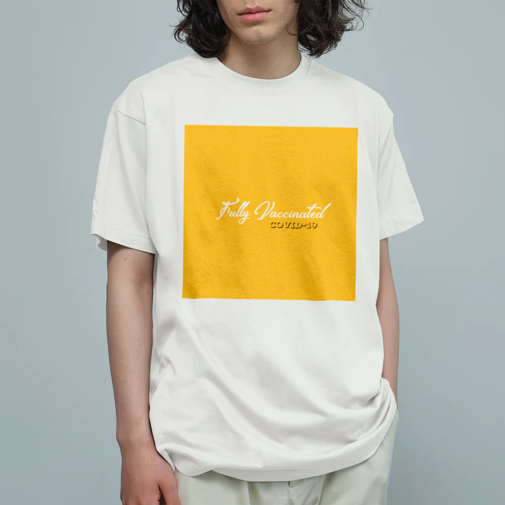 Wake Up Shopのワクチン2回打ちました〜Fully vaccinated オーガニックコットンTシャツ