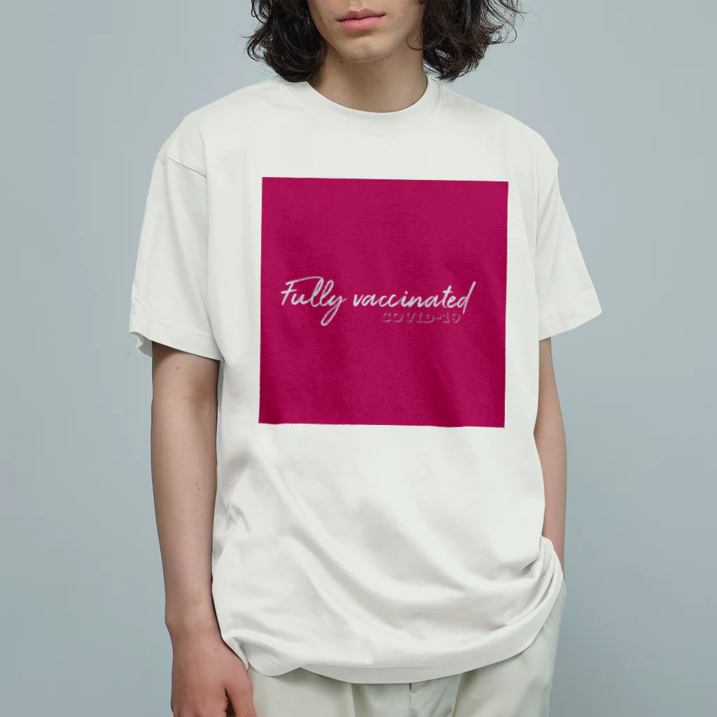 Wake Up Shopのワクチン2回打ちました〜Fully vaccinated オーガニックコットンTシャツ