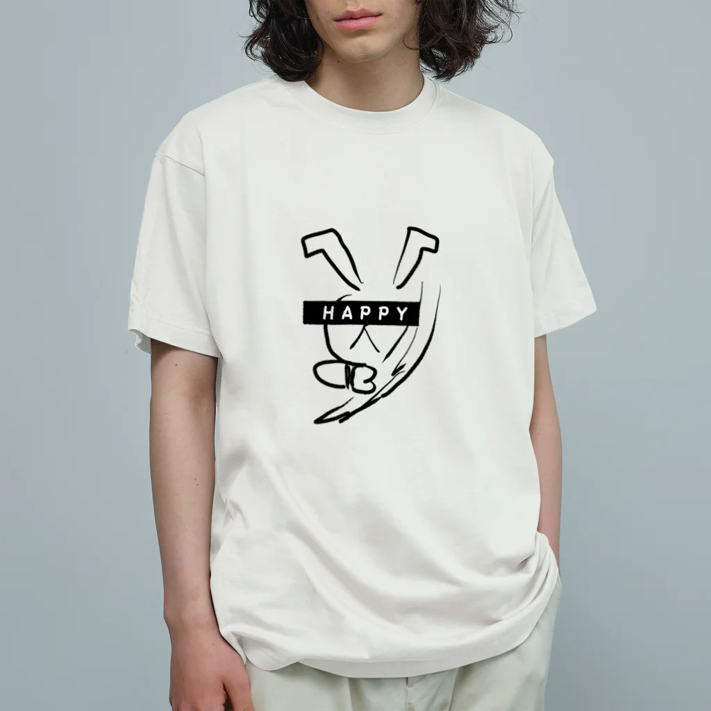 ポテコロアートショップのハッピー Organic Cotton T-Shirt