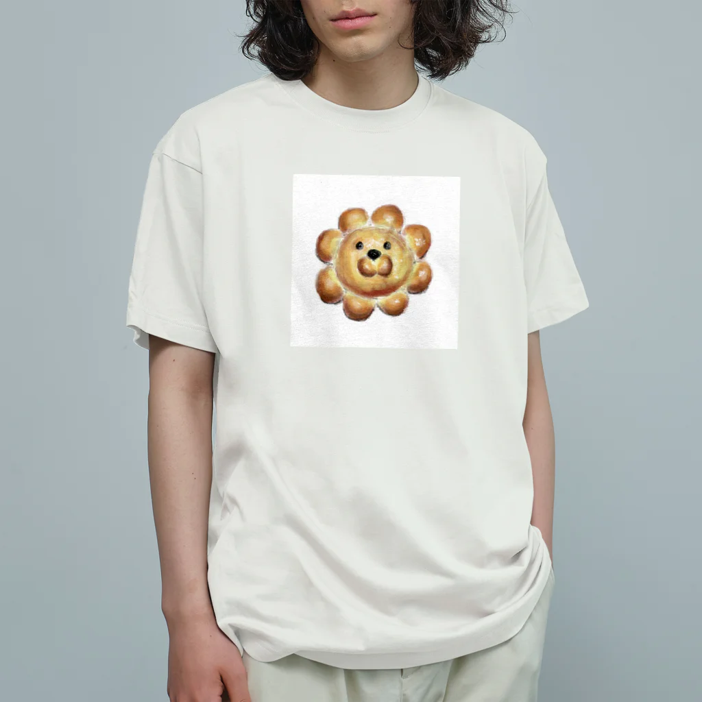 ブー太のライオンパン　　 オーガニックコットンTシャツ