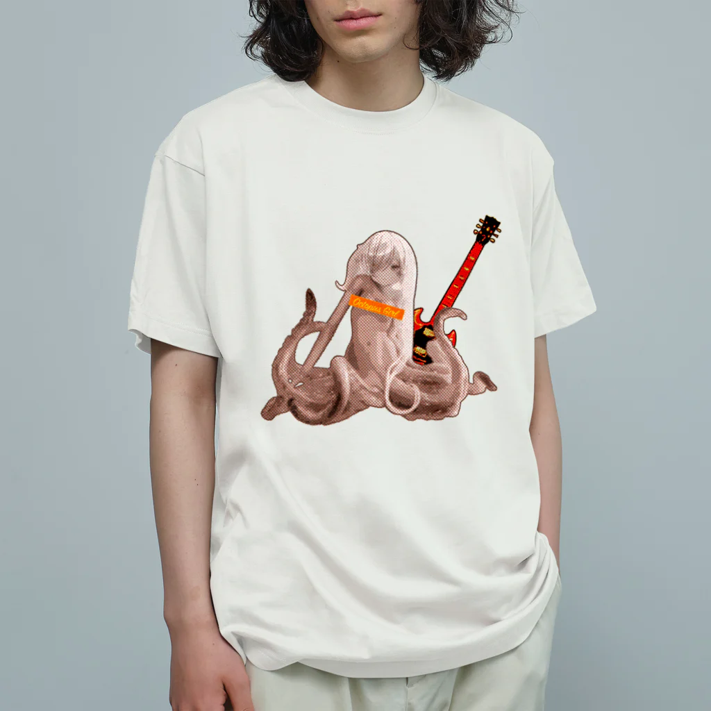 やまびこやまのロックタコ少女002 Organic Cotton T-Shirt