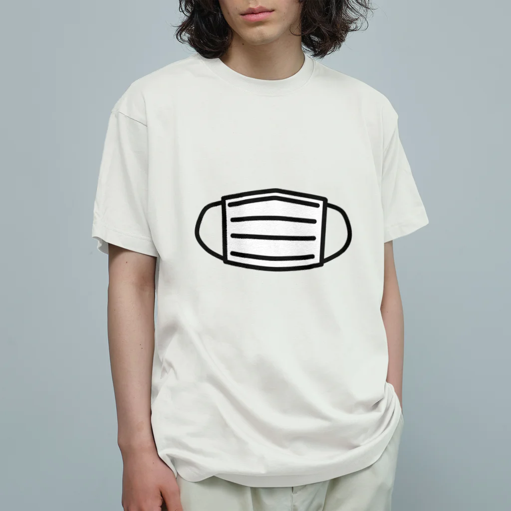 おもと椋/どすこいエクスプレスの不織布マスク柄(文字無し) Organic Cotton T-Shirt