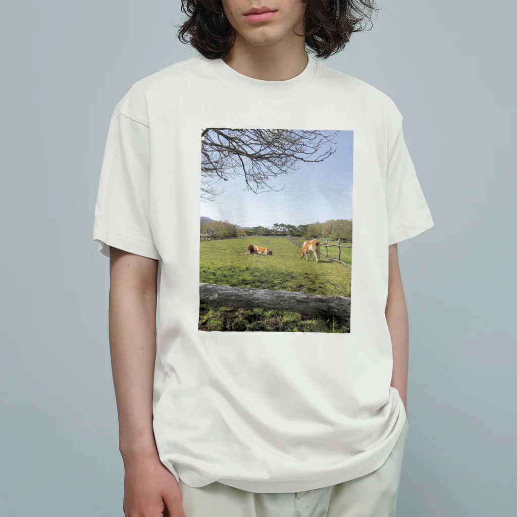 Gassa!!の牛と空と緑2 Organic Cotton T-Shirt