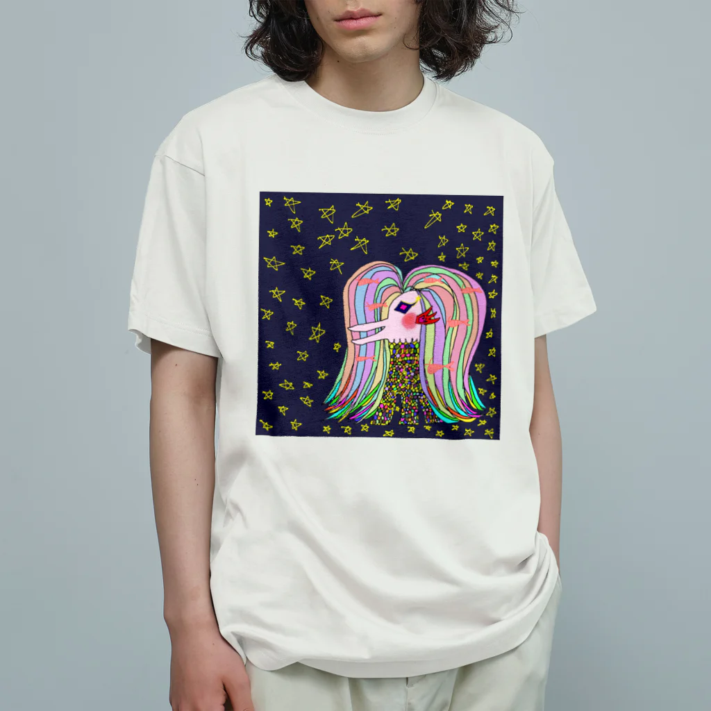 CREAMY YODAのアマビエちゃん オーガニックコットンTシャツ
