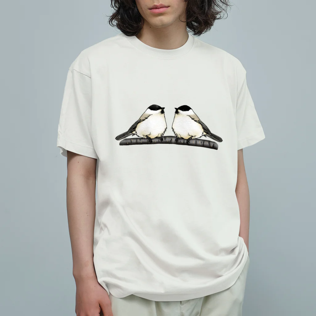 Coo-birdのはしぶとがら＆こがら Organic Cotton T-Shirt