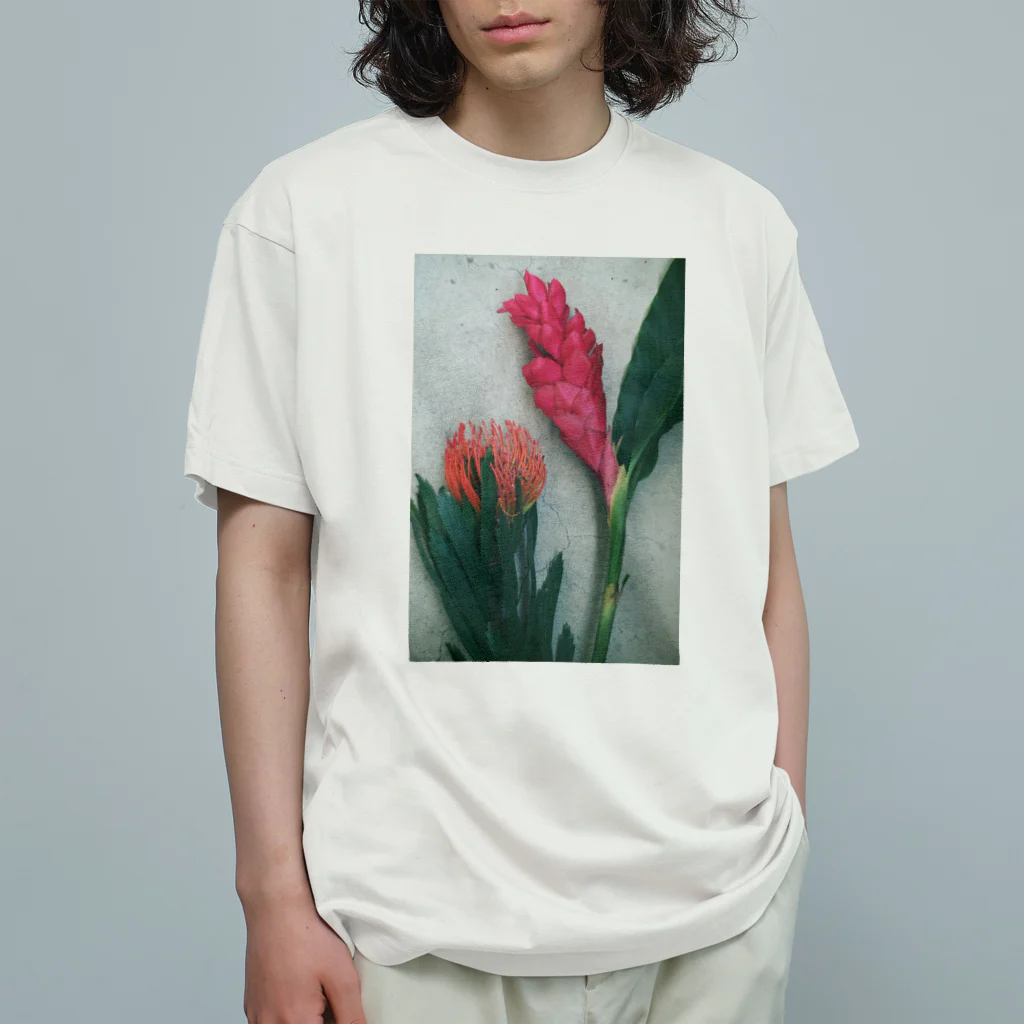 botanical museumのflower Organic Cotton T-Shirt